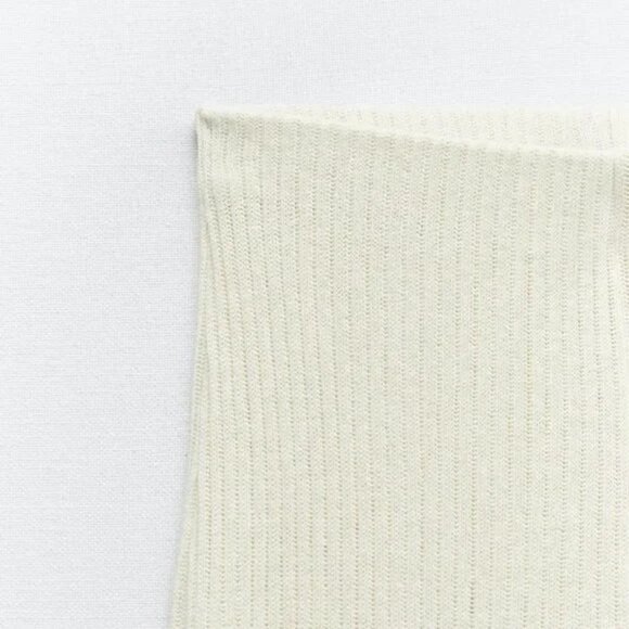 Zara Ivory Ribbed Knit Set - Picture 5 of 16